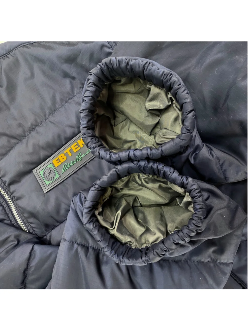 Vintage 90s Eddie Bauer EBTEK Puffer Jacket Mens XL Thinsulate Navy Gorpcore